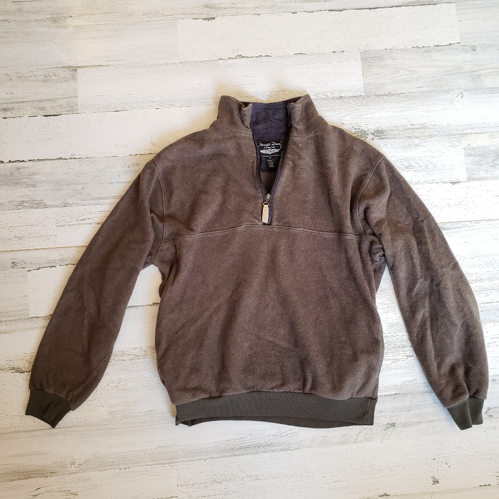 Straight Down Fleece Bomber Jacket Size Medium